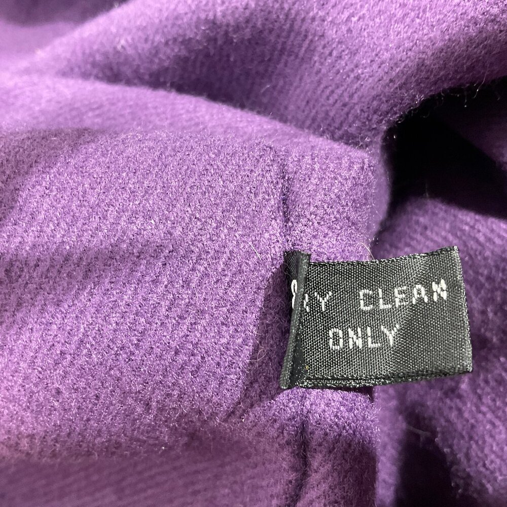 Vintage London Fog Sz 8 Trench in 80s Colors Teal & Purple Womens Coat Retro - Picture 8 of 16